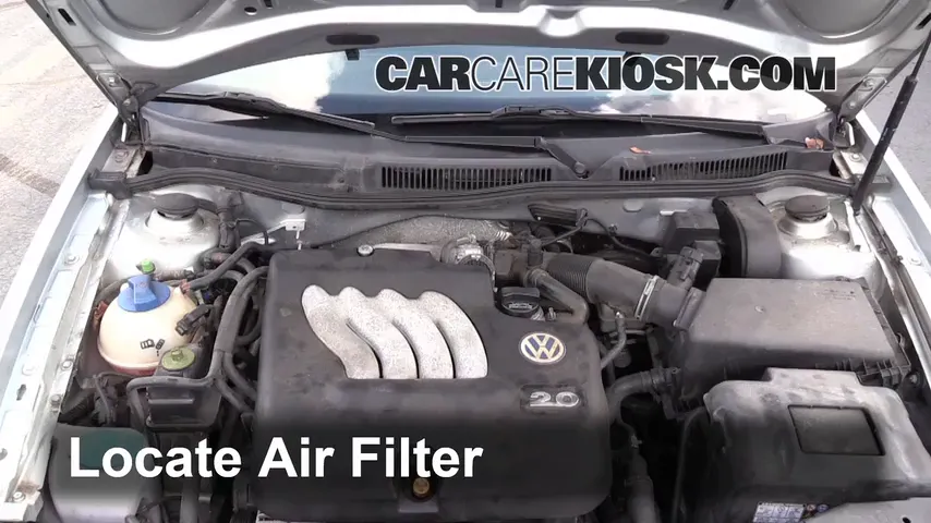 2003 Volkswagen Golf GL 2.0L 4 Cyl. (4 Door) Air Filter (Engine) Replace